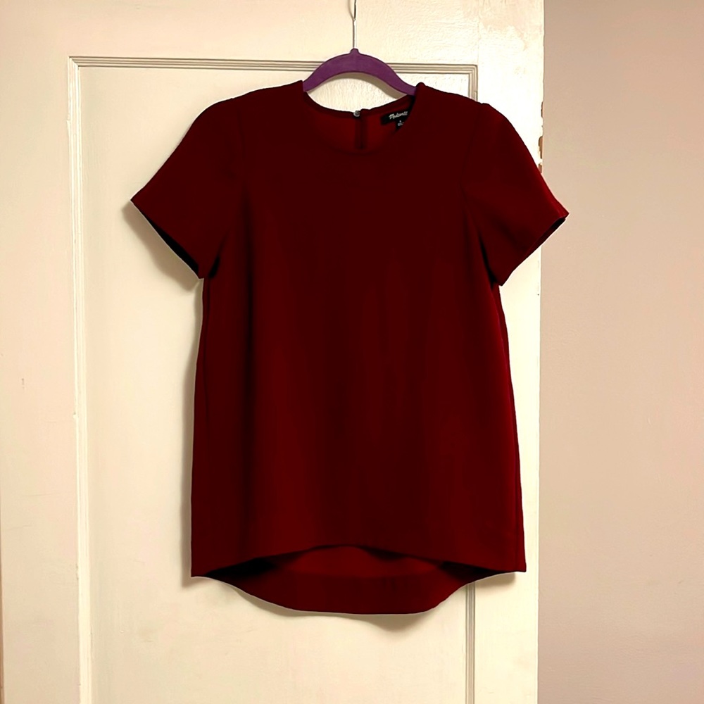 Burgundy Madewell Blouse (S)